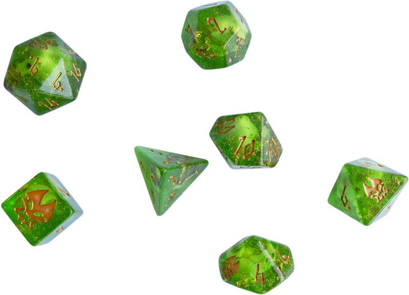 Heliana's Guide to Monster Hunting - Polyhedrooze Dice Set