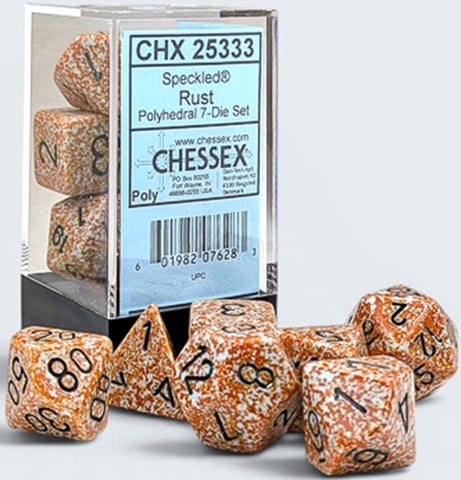 Speckled Rust/black 7 Die Set - CHX25333