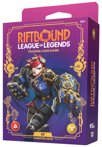 Riftbound League of Legends TCG Unleashed Vi Champion Deck