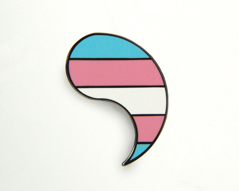Customizable Pride Pin: Trans Right