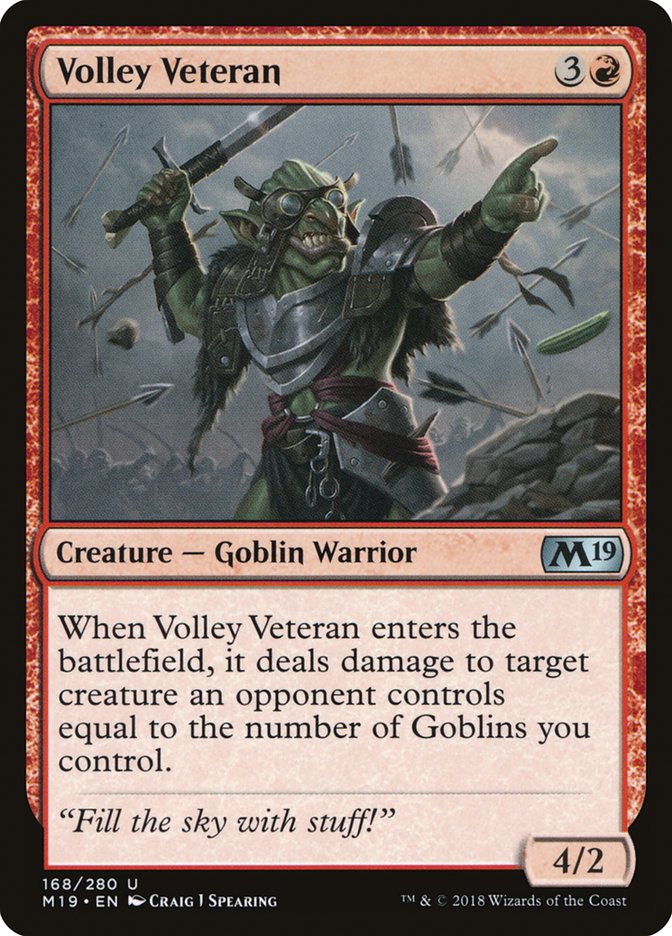 Volley Veteran [Core Set 2019]