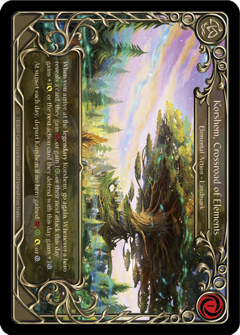 Korshem, Crossroad of Elements [U-ELE000] Unlimited Rainbow Foil