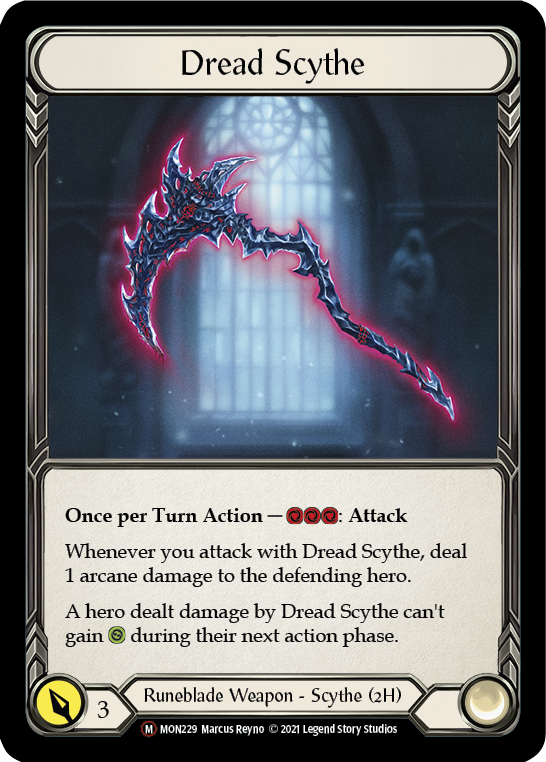 Dread Scythe (Rainbow Foil) [U-MON229-RF] Unlimited Rainbow Foil