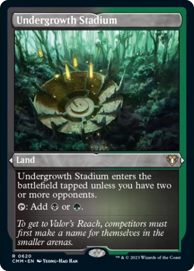 Undergrowth Stadium (Foil Etched) [Commander Masters]