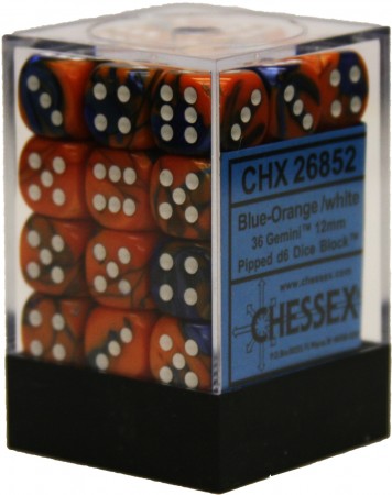 36 Gemini Blue Orange/White D6 - CHX26852