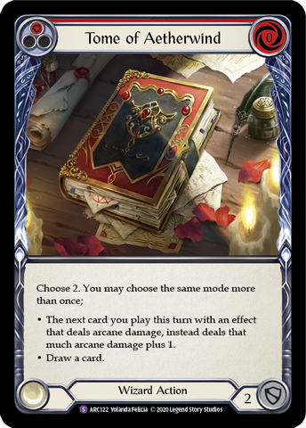 Tome of Aetherwind [ARC122] Unlimited Edition Rainbow Foil