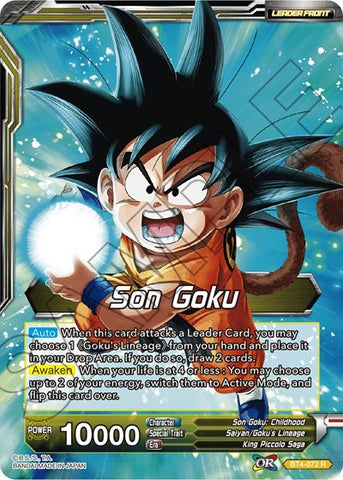 Son Goku // Legacy Bearer Son Goku [BT4-072]