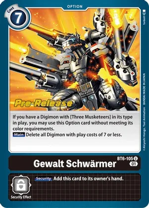 Gewalt Schwärmer [BT6-105] [Double Diamond Pre-Release Promo]