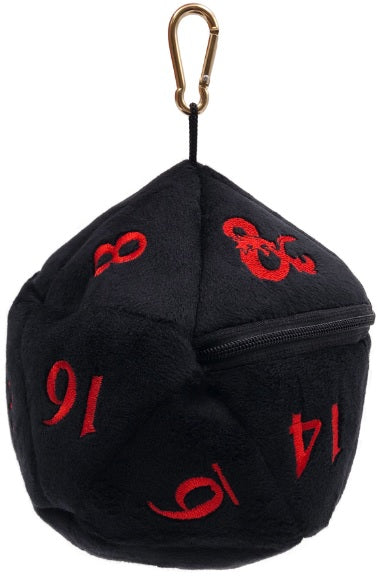 Ultra Pro Dice Bag Black/Red D&D Logo d20 Plush