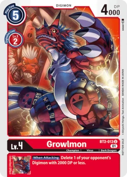 Growlmon [BT2-013] [Next Adventure - Winner Pack]