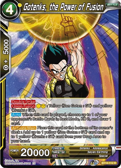 Gotenks, the Power of Fusion [BT10-112]