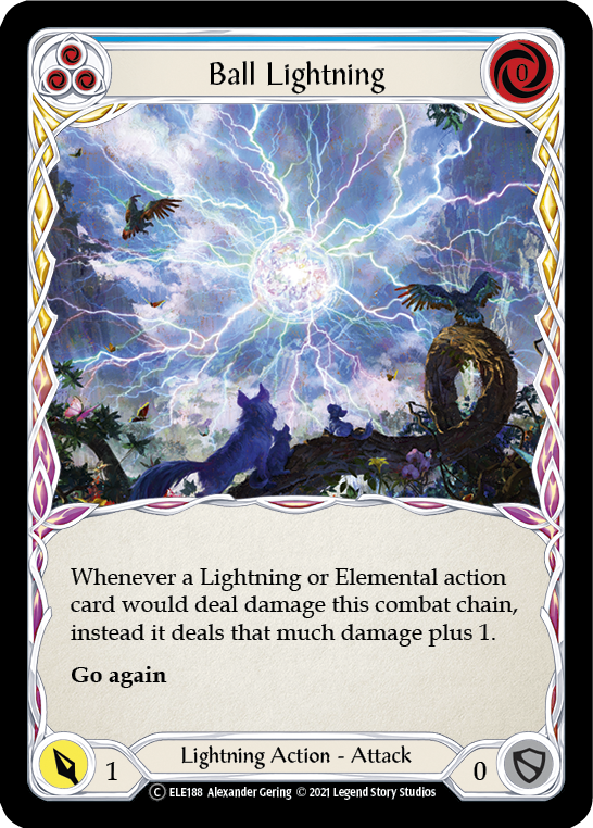 Ball Lightning (Blue) [U-ELE188] Unlimited Rainbow Foil