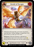 Herald of Ravages (Yellow) (Rainbow Foil) [MON018-RF] 1st Edition Rainbow Foil
