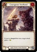 Courageous Steelhand (Yellow) (Rainbow Foil) [MON058-RF] 1st Edition Rainbow Foil