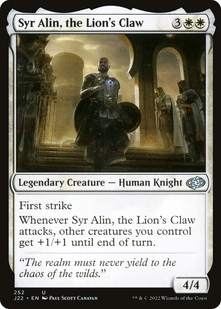 Syr Alin, the Lion's Claw [Jumpstart 2022]