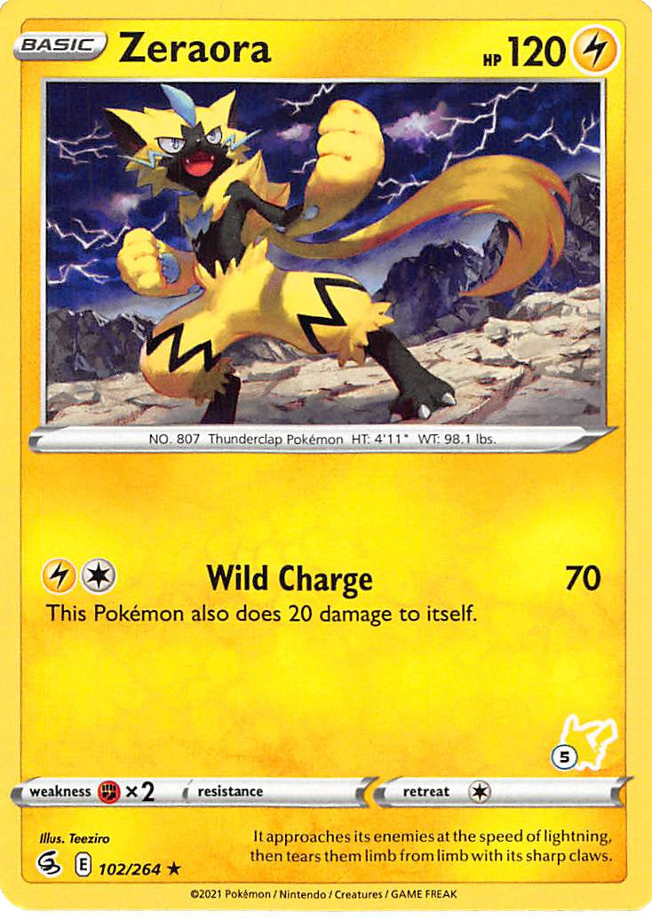 Zeraora (102/264) (Pikachu Stamp