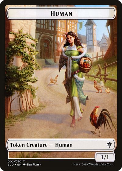 Vraska Emblem // Human Double-Sided Token [Challenger Decks 2020 Tokens]