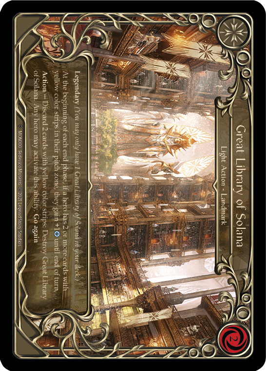 Great Library of Solana (Rainbow Foil) [U-MON000-RF] Unlimited Rainbow Foil