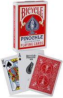 Bicycle Playing Cards: Pinochle Playing Cards Red