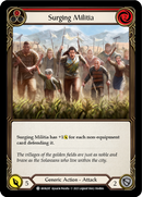 Surging Militia (Red) (Rainbow Foil) [MON287-RF] 1st Edition Rainbow Foil