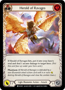 Herald of Ravages (Red) (Rainbow Foil) [MON017-RF] 1st Edition Rainbow Foil
