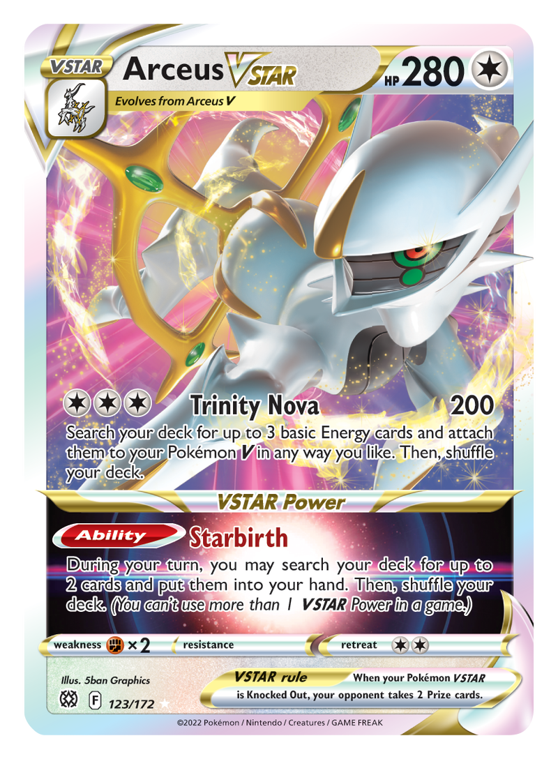 Arceus VSTAR (123/172) (Jumbo Card) [Sword & Shield: Brilliant Stars]