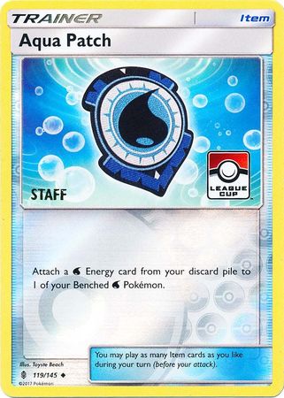 Aqua Patch (119/145) (League Promo Staff) [Sun & Moon: Guardians Rising]