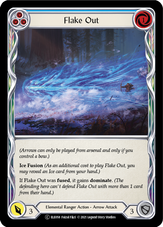 Flake Out (Blue) [U-ELE058] Unlimited Rainbow Foil