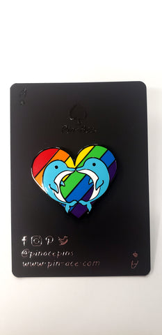 Enamel Pin: Pride Dolphins