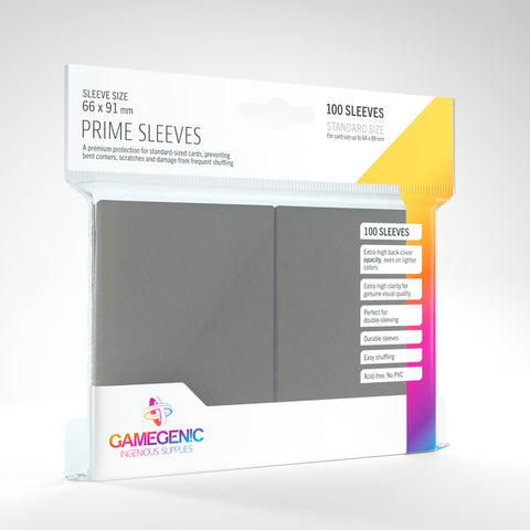 Gamegenic - Prime Sleeves - Dark Gray (100)