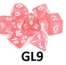 Glitter Dice Set: Peach GL09