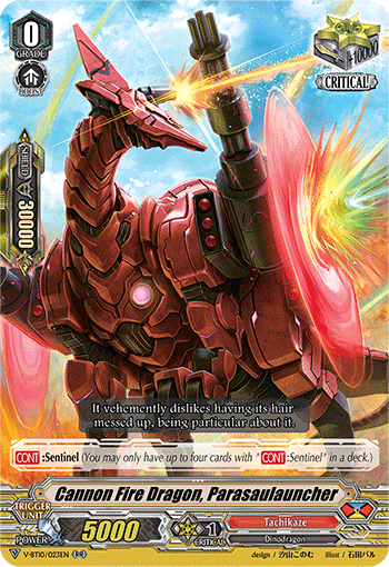 Cannon Fire Dragon, Parasaulauncher - V-BT10/023EN - RR