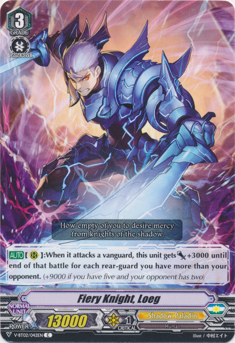 Fiery Knight, Loeg - V-BT02/042EN - C