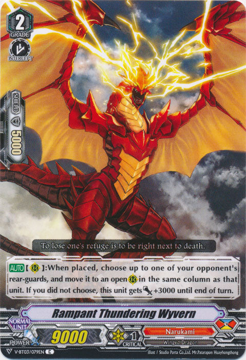 Rampant Thundering Wyvern - V-BT03/079EN - C