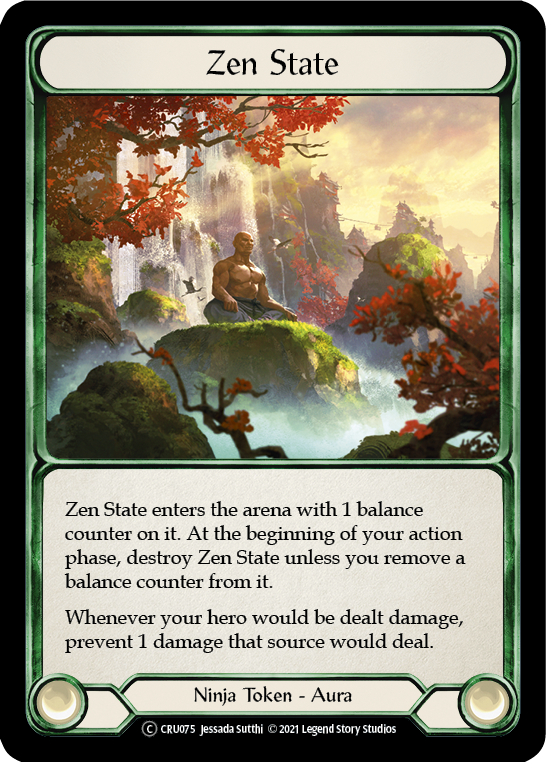 Zen State (Rainbow Foil) [CRU075-RF] Unlimited Rainbow Foil