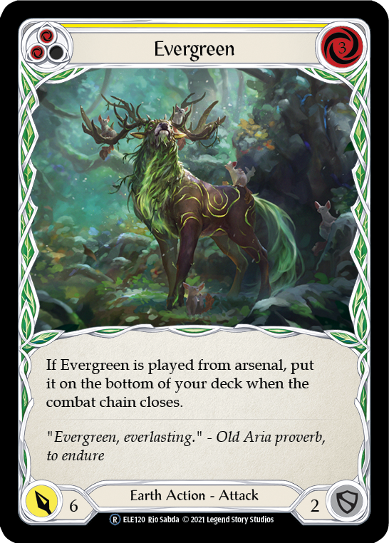 Evergreen (Yellow) [U-ELE120] Unlimited Rainbow Foil