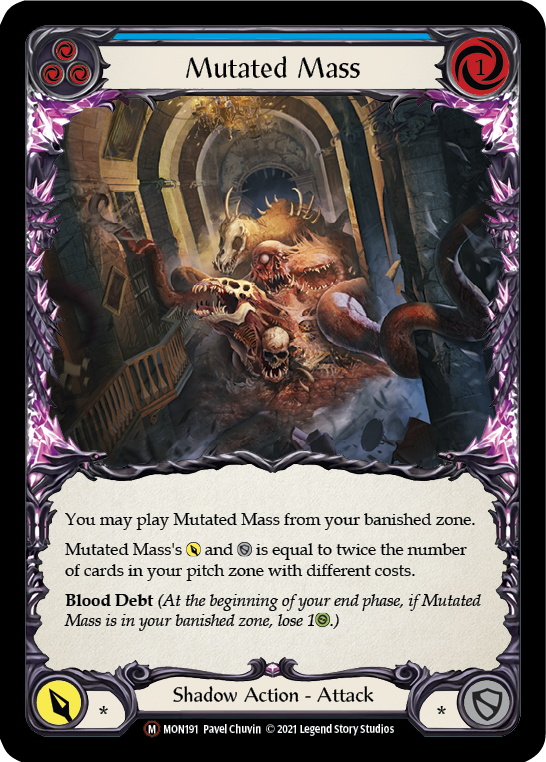 Mutated Mass (Rainbow Foil) [U-MON191-RF] Unlimited Rainbow Foil