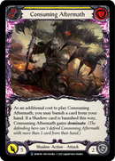 Consuming Aftermath (Yellow) (Rainbow Foil) [U-MON196-RF] Unlimited Rainbow Foil