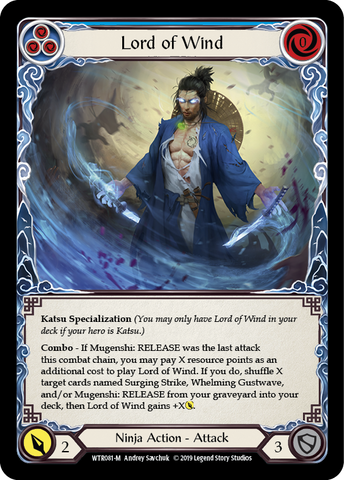 Lord of Wind [WTR081-M] Alpha Print Rainbow Foil