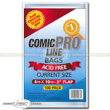 Comic Pro Line Current Bags 6 7/8 x 10 1/2