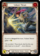 Valiant Thrust (Blue) (Rainbow Foil) [U-MON041-RF] Unlimited Rainbow Foil
