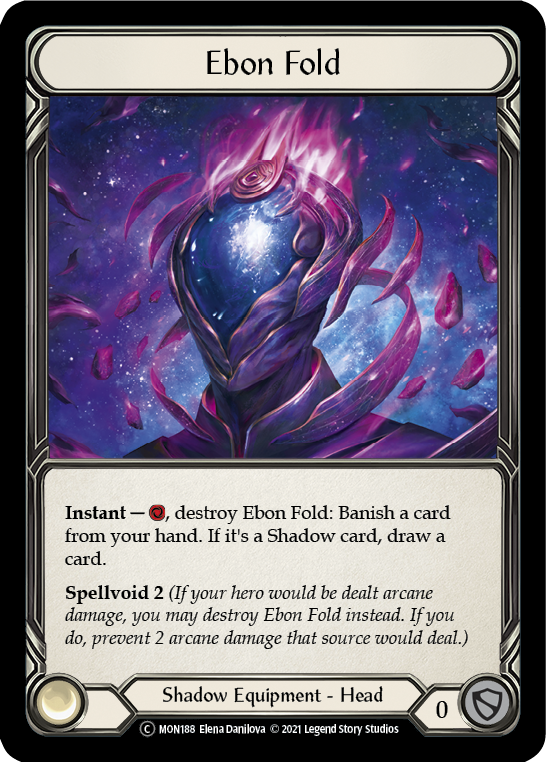 Ebon Fold (Rainbow Foil) [U-MON188-RF] Unlimited Rainbow Foil