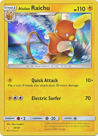 Alolan Raichu (30/30) [Sun & Moon: Trainer Kit - Alolan Raichu]