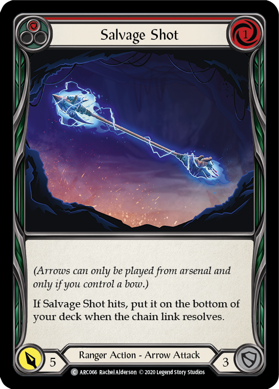 Salvage Shot (Red) [ARC066] Unlimited Edition Rainbow Foil