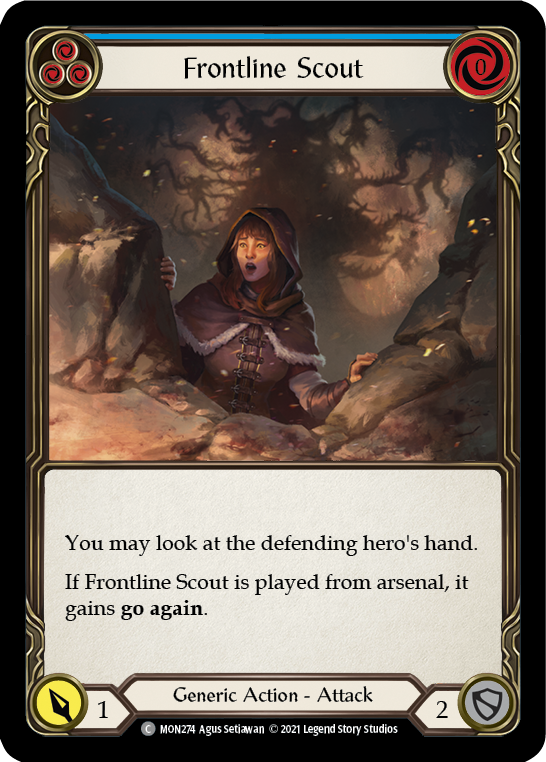 Frontline Scout (Blue) [MON274] 1st Edition Normal