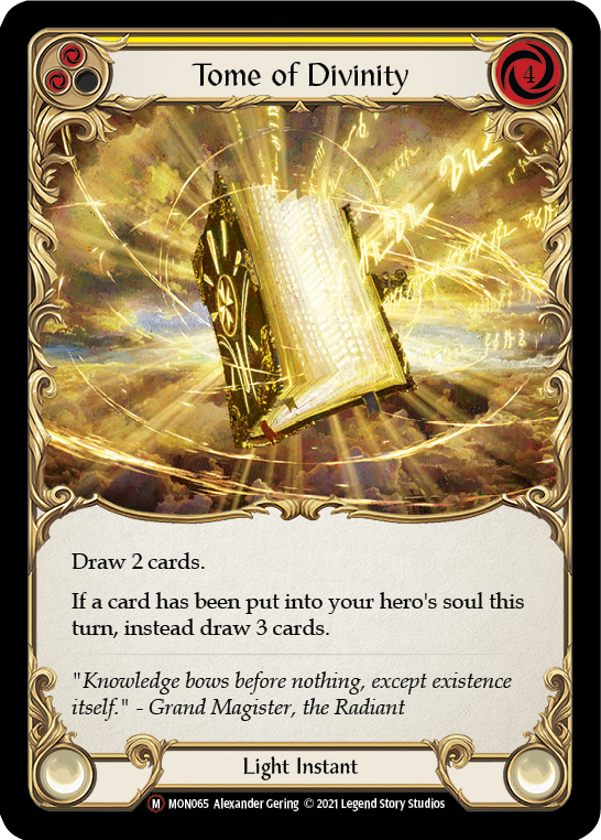 Tome of Divinity (Rainbow Foil) [U-MON065-RF] Unlimited Rainbow Foil