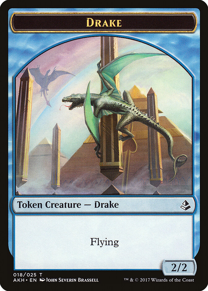 Angel of Sanctions // Drake Double-Sided Token [Amonkhet Tokens]