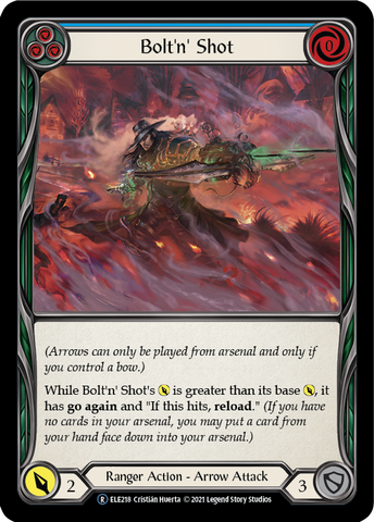 Bolt'n' Shot (Blue) [U-ELE218] Unlimited Rainbow Foil