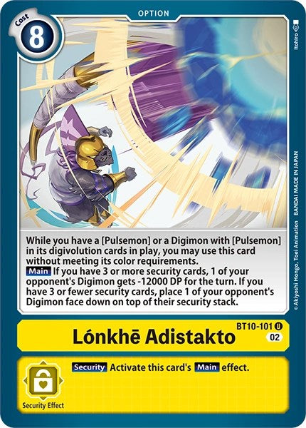 Lonkhe Adistakto [BT10-101] [Revision Pack Cards]