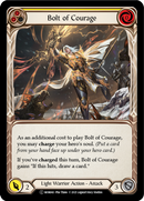 Bolt of Courage (Yellow) (Rainbow Foil) [U-MON043-RF] Unlimited Rainbow Foil
